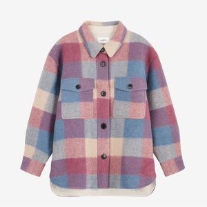 Isabel Marant Etoile pink and blue Harveli jacket